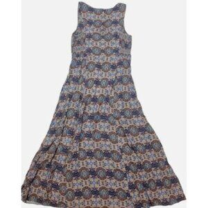 Fat Face Connie Kaleidoscope Maxi Boho Dress us‎ 6 uk 10 FIT FLARE Sleeveless